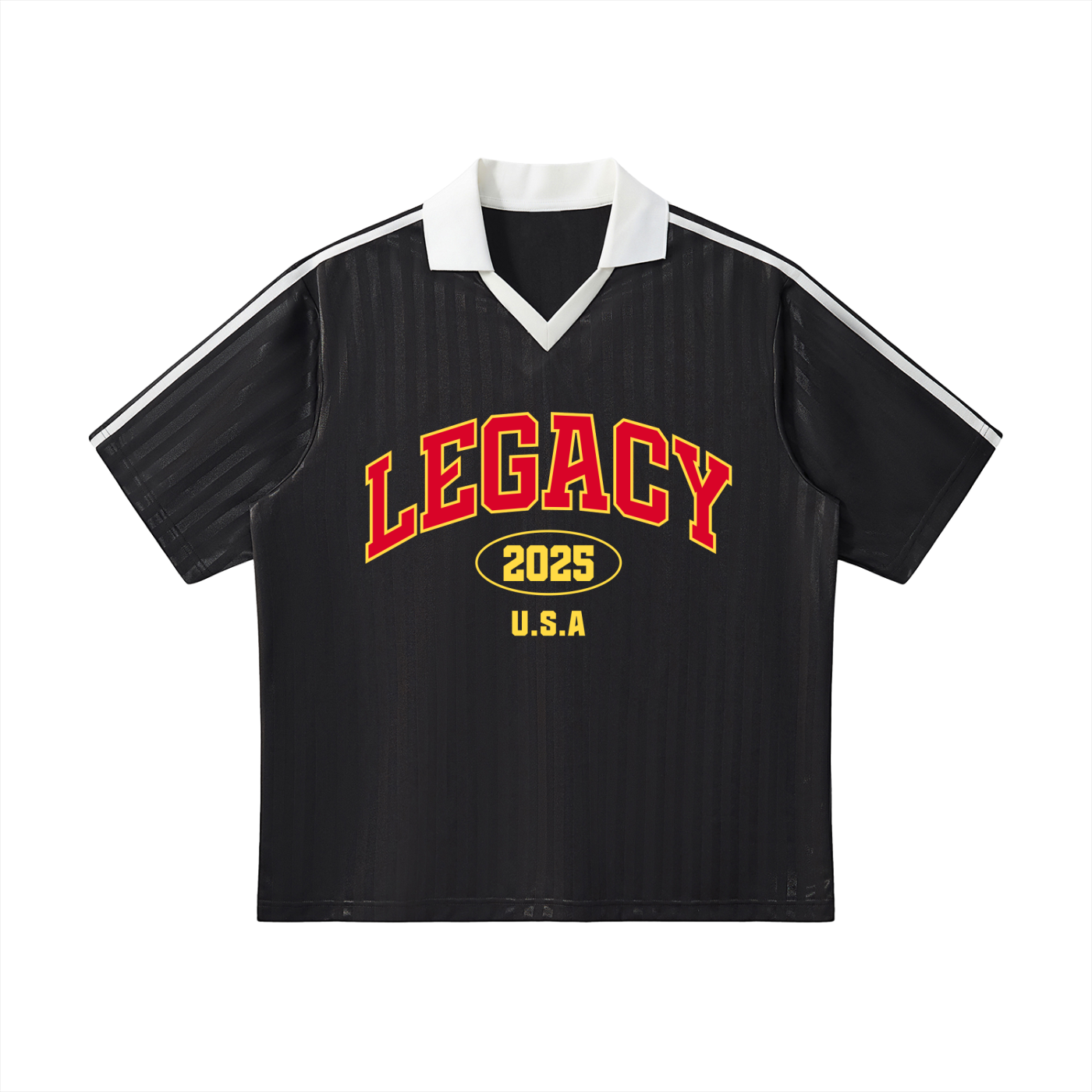 LA Collar Striped Soccer Jersey