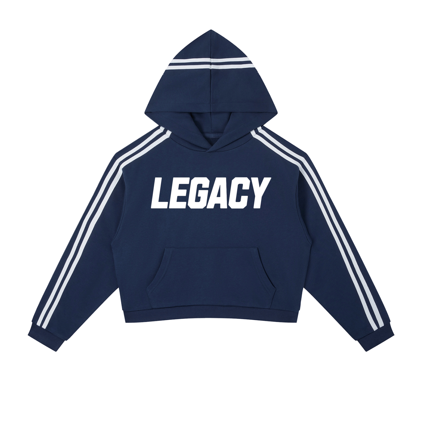 Legacy Side Stripe Cropped Hoodie