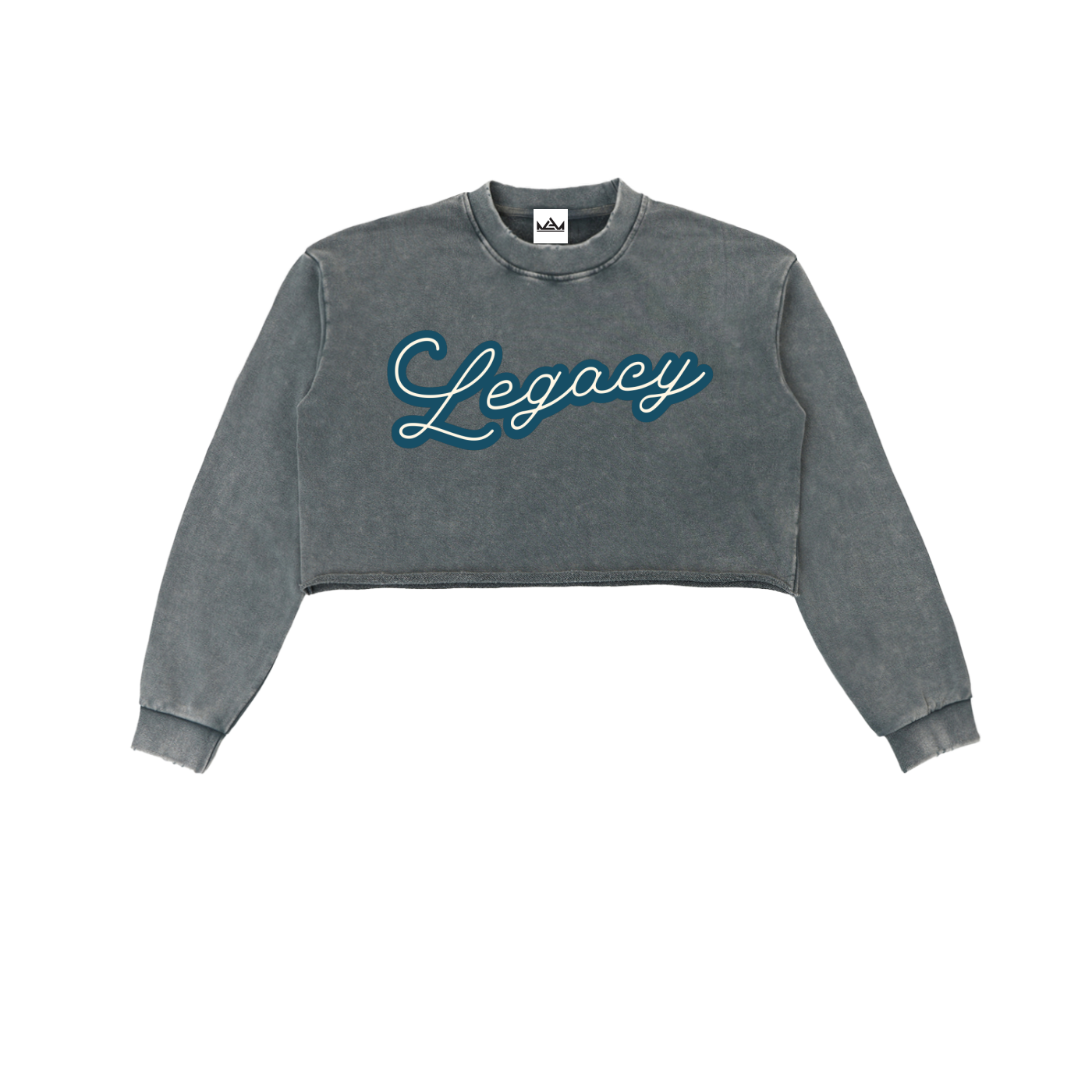 Legacy Raw Edge Cropped Sweatshirt