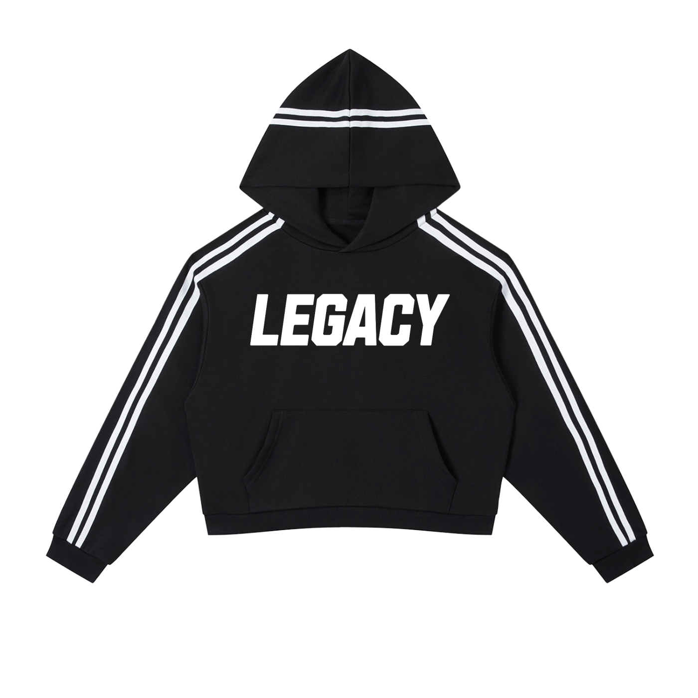 Legacy Side Stripe Cropped Hoodie