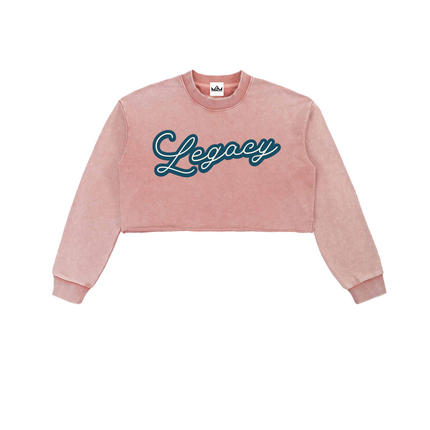 Legacy Raw Edge Cropped Sweatshirt