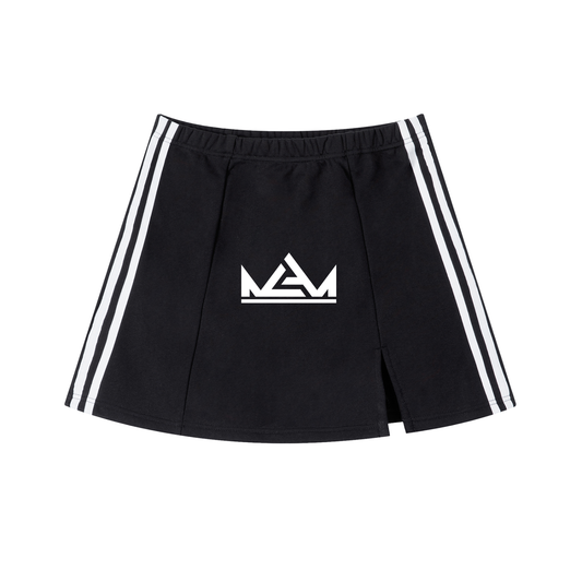 Contrast Side Stripe Slit Skirt