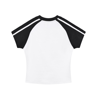 LA  Stripe Sleeve T-Shirt
