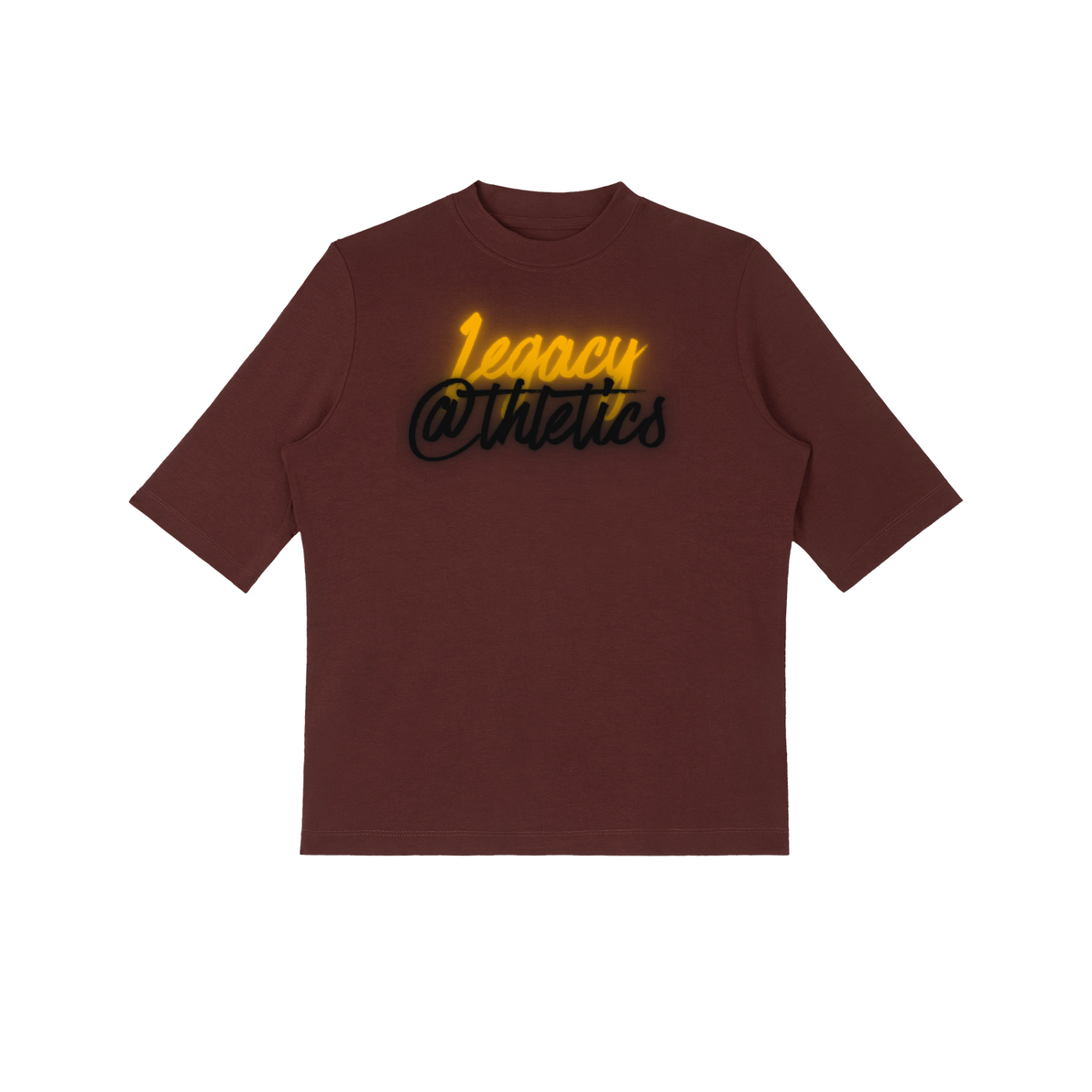 LA "Glow Up" Mock Neck Short Sleeve T-Shirt