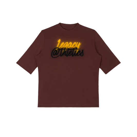 LA "Glow Up" Mock Neck Short Sleeve T-Shirt