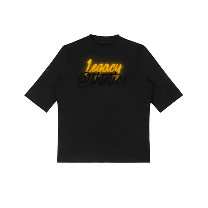 LA "Glow Up" Mock Neck Short Sleeve T-Shirt